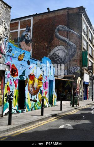 Brick Lane im Londoner East End Stockfoto