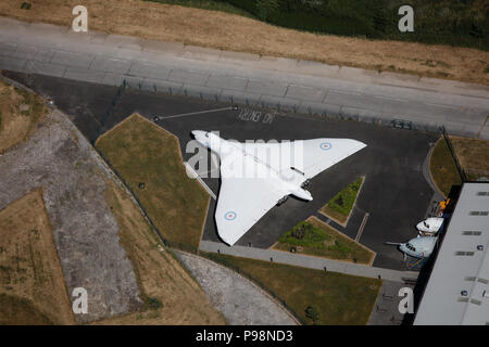 Luftbild der Avro Heritage Museum Stockfoto