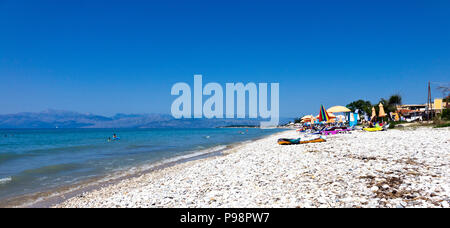 Acharavi Beach, Korfu, Griechenland. Stockfoto