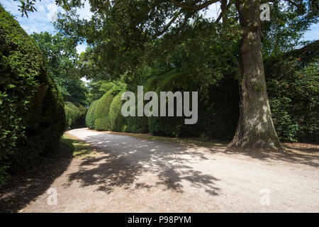 Gärten in Newstead Abbey in Nottinghamshire, England Großbritannien Stockfoto