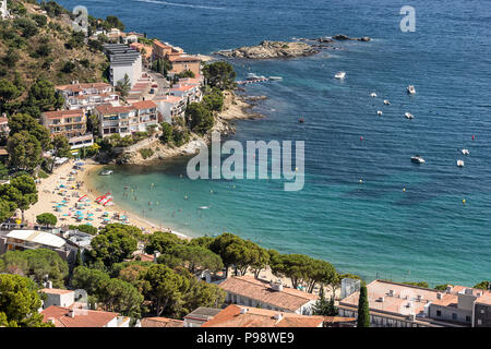 Canyelles in Rosen auf Kap Creus Costa Brava Spanien Stockfoto