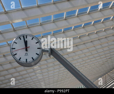 Bahnhof Guillemins Liege in Belgien, Architekt Santiago Calatrava. Stockfoto