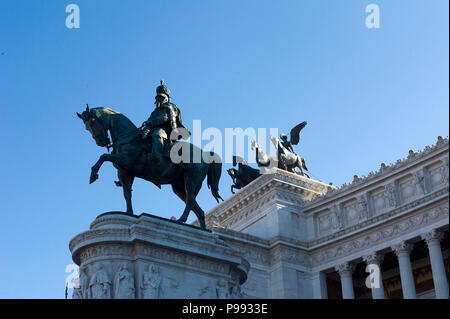 Europa. Italien, Rom, Vittorio Emanuele II National Monument, besser bekannt als Vittoriano, Mole del Vittoriano, Altare della Patria. Stockfoto