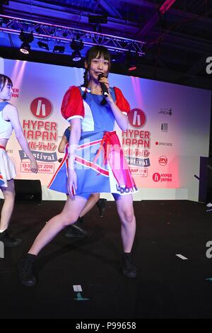 Blue London bei Hyper Japan vom 15. Juli 2018 Stockfoto