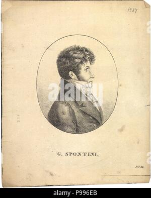 Portrait von Gaspare Spontini (1774-1851). Museum: Eötvös Loránd Tudományegyetem. Stockfoto