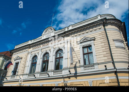 Die Academia Philharmonicorum in der Stadt Ljubljana, Slowenien. Stockfoto