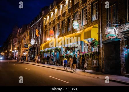 Rue Saint-Louis Quebec City Kanada Stockfoto
