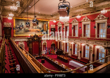 Parlament Gebäude Interieur Quebec City Kanada Stockfoto