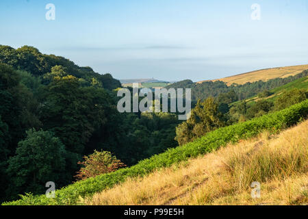 Lumb Loch fällt in Hebden Bridge, Calderdale Stockfoto