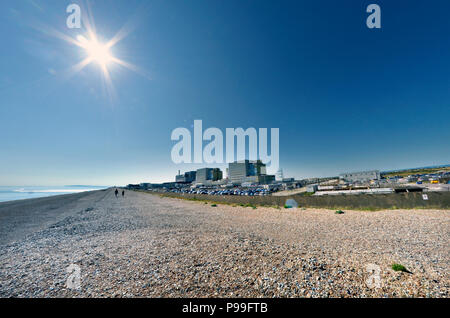 Dungeness Strand und Kernkraftwerk kent England Großbritannien Stockfoto