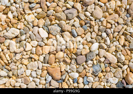 Bunte Kieselsteine Textur Hintergrund Stockfoto