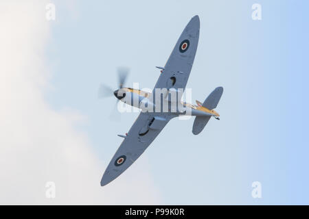 Supermarine Spitfire der Royal International Air Tattoo an RAF Fairford, England. Stockfoto