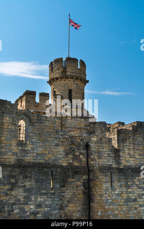 Observatory Tower Lincoln Castle Lincolnshire, Großbritannien. Mai 2018 Stockfoto