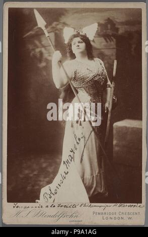 Blanche Marchesi (1863-1940) als Brünnhilde in Die Walküre (Die Walküre) von R.Wagner. Museum: private Sammlung. Stockfoto