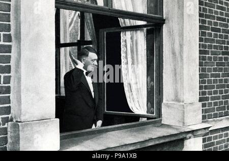 Adolf Hitler in Wahnfried in Bayreuth. Museum: Bayerisches Hauptstaatsarchiv. Stockfoto