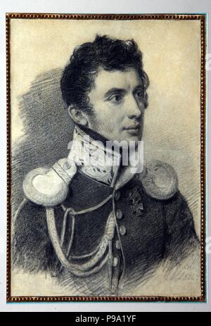 Portrait der Decembrist Nikita Muravyov (1797-1843). Museum: A.Puschkin Memorial Museum, St. Petersburg. Stockfoto