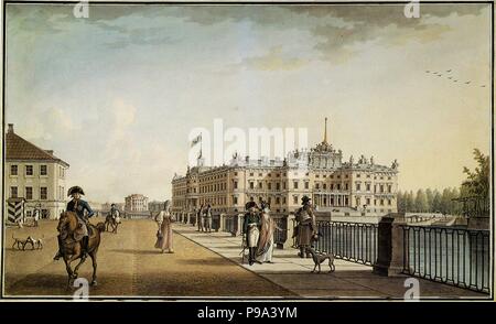 Saint Michael's Castle in Sankt Petersburg. Museum: Staatliche Eremitage, St. Petersburg. Stockfoto