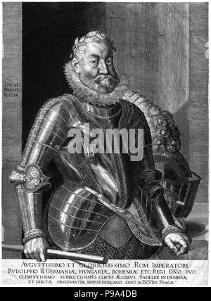Portrait von Rudolf II. von Österreich (1552-1612), Kaiser des Heiligen Römischen Reiches. Museum: private Sammlung. Stockfoto