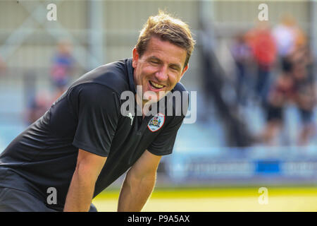 14. Juli 2018, Moor Lane, Salford, England; Pre-Saison freundlich, Salford FC v Barnsley FC; Daniel Stendel Stockfoto