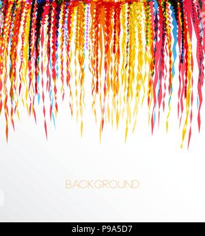 Vector Illustration einer bunten party Hintergrund mit Konfetti für Ihren Text Stock Vektor