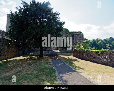 Chepstow Castle, Gwent, Monmouthshire. Großbritannien Stockfoto