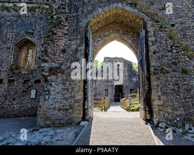 Chepstow Castle, Gwent, Monmouthshire. Großbritannien Stockfoto