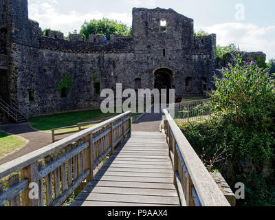 Chepstow Castle, Gwent, Monmouthshire. Großbritannien Stockfoto