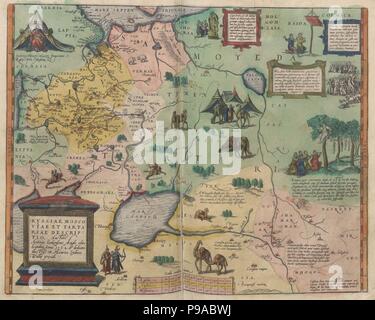 Karte von Russland (Von: Theatrum Orbis Terrarum). Museum: private Sammlung. Stockfoto