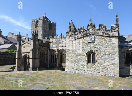 St. Cybi's Kirche, Holyhead, Anglesey Stockfoto