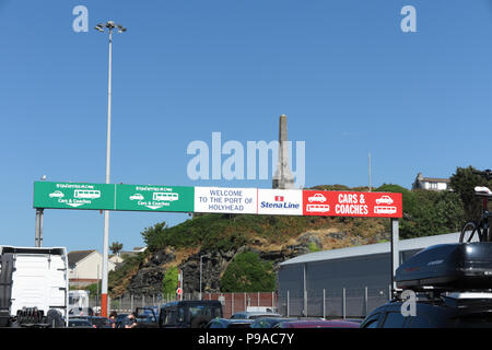 Hafen von Holyhead, Anglesey, Nordwales Stockfoto