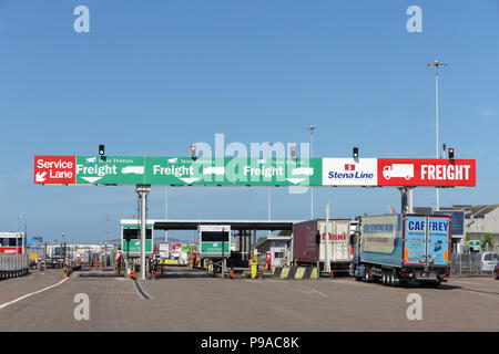 Hafen von Holyhead, Anglesey, Nordwales Stockfoto