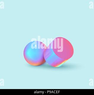 Kreatives Design, Plakat, Minimal Art trendige Vector Illustration. Zusammenfassung Hintergrund mit 3D-Formen. Muster mit geometrischen Figuren. Realistische isometri Stock Vektor