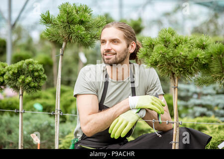 Gärtner Porträt Stockfoto
