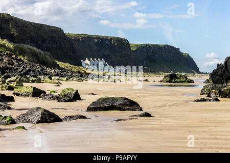 Auch bergab Benone Strand, Strand, einen großen Sand strand in Castlerock, County Derry, Nordirland genannt Stockfoto