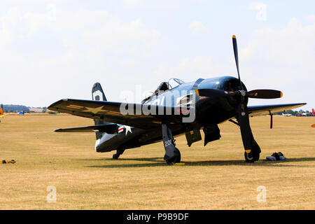 WW2 USAF Grumman F8F Bearcat Kampfflugzeug. G-POK Stockfoto