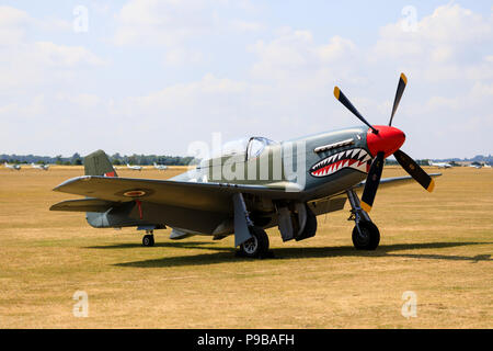 Royal Air Force, North American Mustang Jagdflugzeug aus dem Zweiten Weltkrieg. Stockfoto