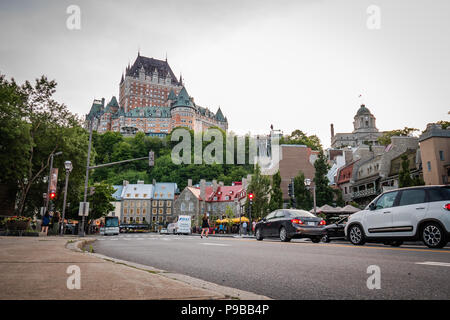 Untere Stadt Quebec City Kanada Straße Dalhousie Stockfoto