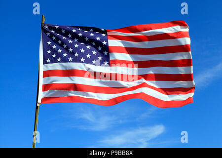 USA-Flagge, Stars, Stripes, Flagge, US-Amerikanische Stockfoto