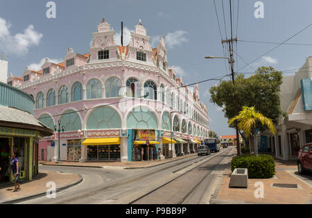 Royal Plaza Shopping Mall, Oranjestad, Aruba, Niederländische Karibik Stockfoto