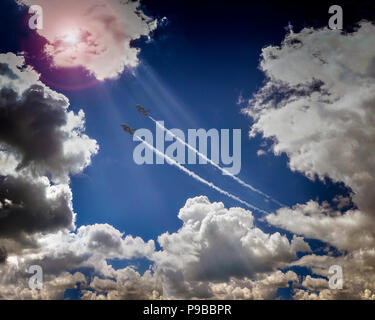 Konzept FOTOGRAFIE: Flying High Stockfoto