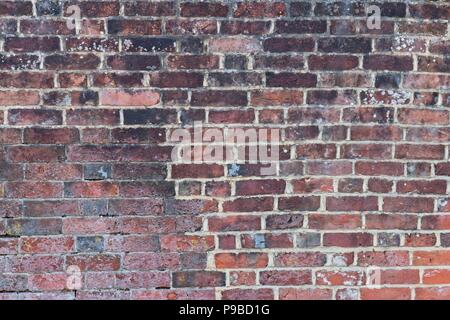 Old Red Brick Wall Textur oder Hintergrund Stockfoto