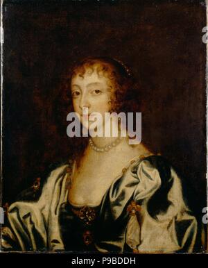 Portrait von Königin Henrietta Maria von Frankreich (1609-1669). Museum: private Sammlung. Stockfoto