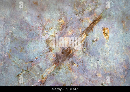 Mehrfarbiger Marmor Putzstruktur mit verschiedenen Spots und Adern, kann als Hintergrund verwendet werden Stockfoto