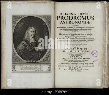 Johannes Hevelius, Prodromus astronomiae. Museum: Biblioteca Nazionale Centrale in Florenz. Stockfoto