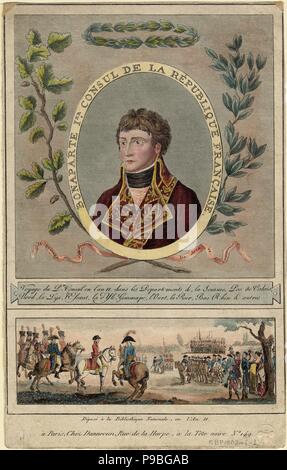 Napoleon Bonaparte als Ersten Konsul von Frankreich. Museum: private Sammlung. Stockfoto