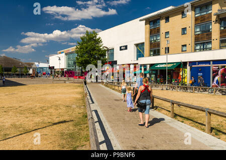 Cambridge Leisure Park an einem sonnigen Tag Sommer, Großbritannien Stockfoto