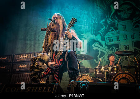 Amerikanische heavy metal band Black Label Society auf der Bühne des 2014 Copenhell Metal Festival. Hier Zakk Wylde an der Gitarre und Gesang Stockfoto