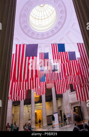 Federal Hall Gebäude in Lower Manhattan New York City Stockfoto