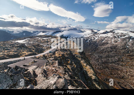 Dalsnibba Bergplateau in Geiranger, Norwegen. Stockfoto