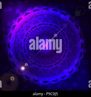 Mandala Hintergrund abstrakte Runde ornament Indischen Stock Vektor